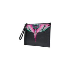 County of Milan Black Polyethylene Clutch Bag