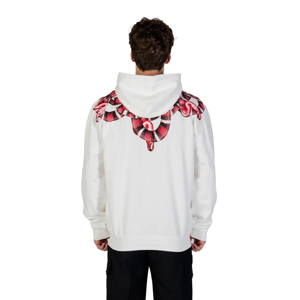 County of Milan White Cotton Hoodie - Hoodies