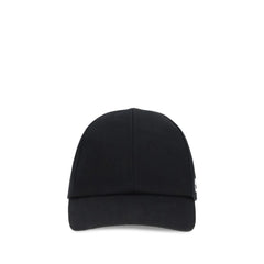 Courrèges Black Cotton Cap (Baseball Hat) - M