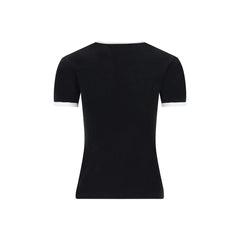 Courrèges Black Cotton T-Shirt