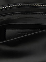 Courrèges Black Cowhide Clutch Bag