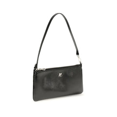 Courrèges Black Cowhide Shoulder Bag