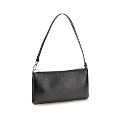 Courrèges Black Cowhide Shoulder Bag