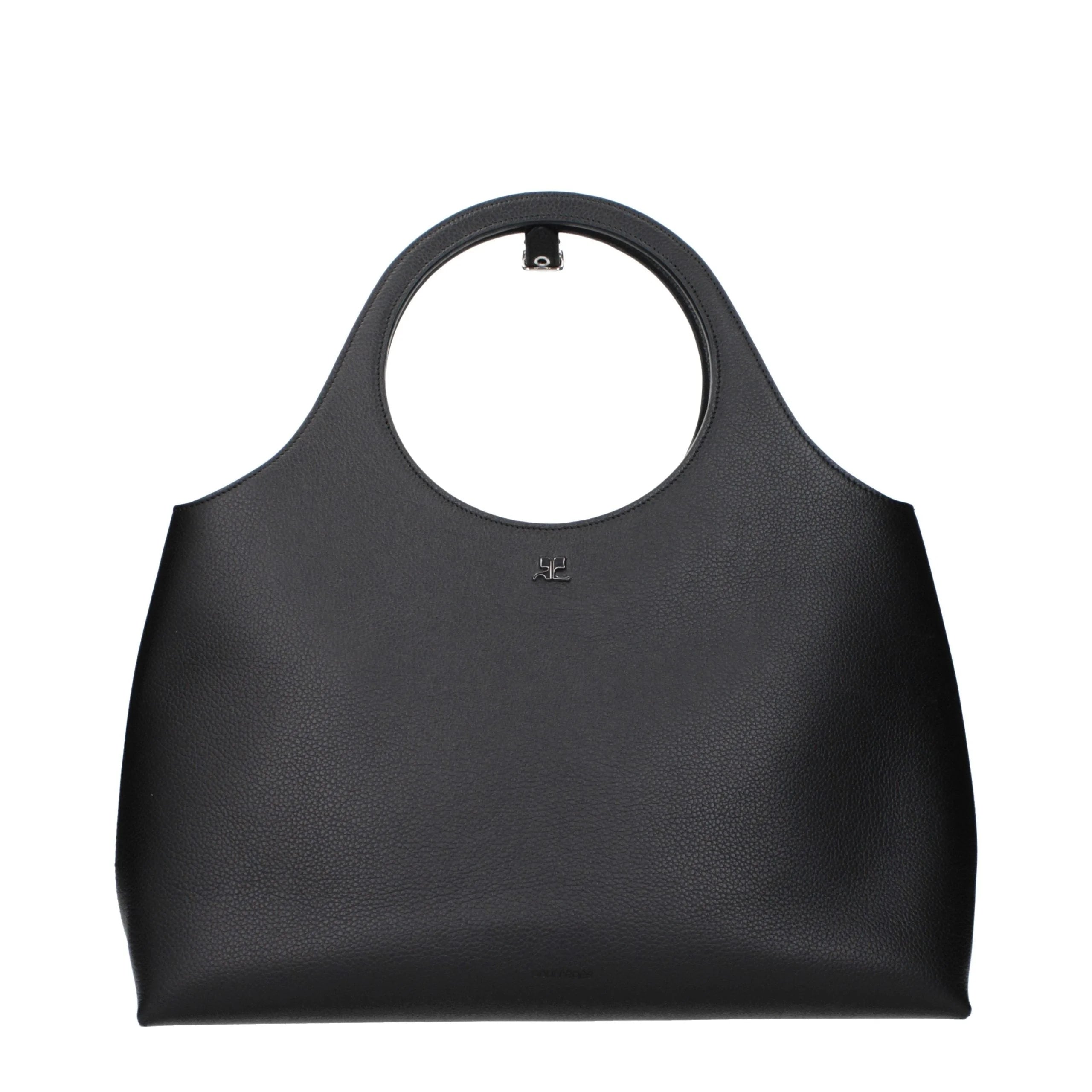 Courrèges Black Leather Handbag
