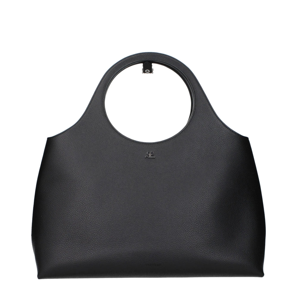 Courrèges Black Leather Handbag