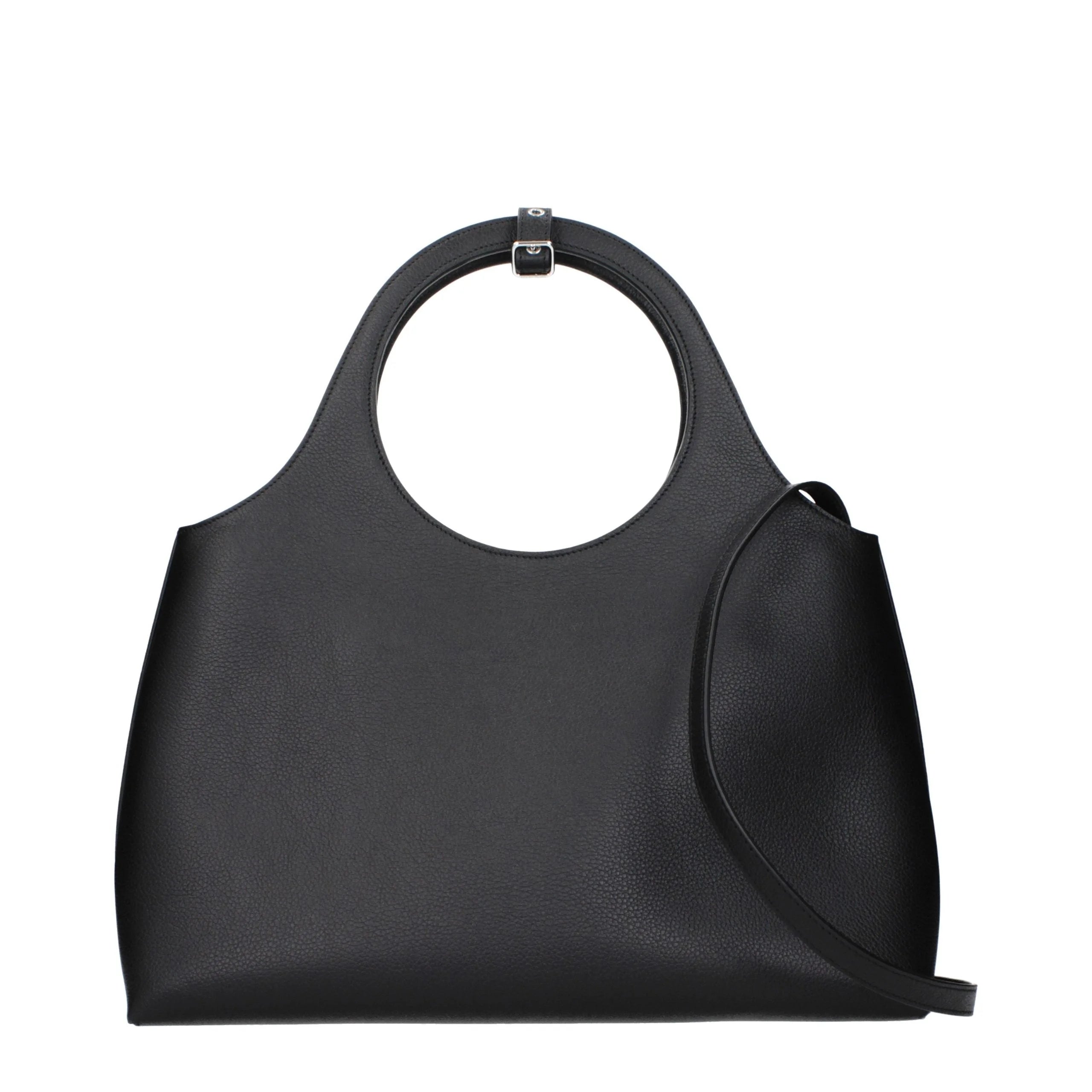Courrèges Black Leather Handbag