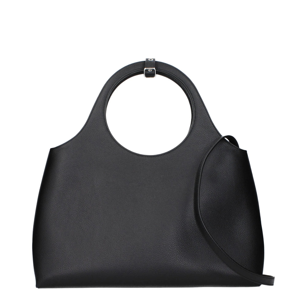 Courrèges Black Leather Handbag