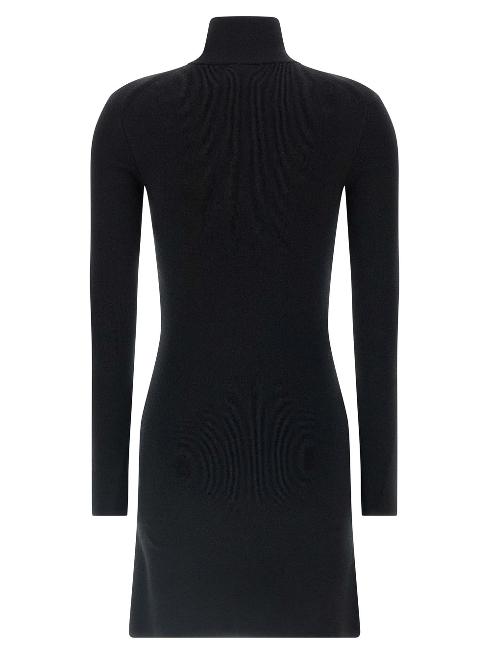 Courrèges Black Merino Wool Short Dress - XS