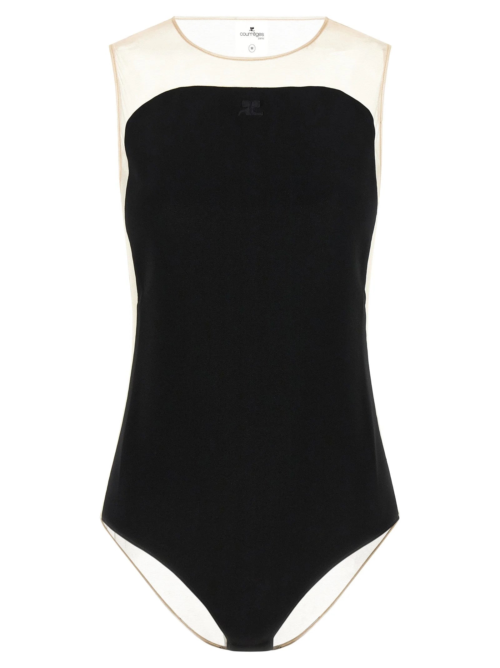 Courrèges Black Polyester Bodysuit - M