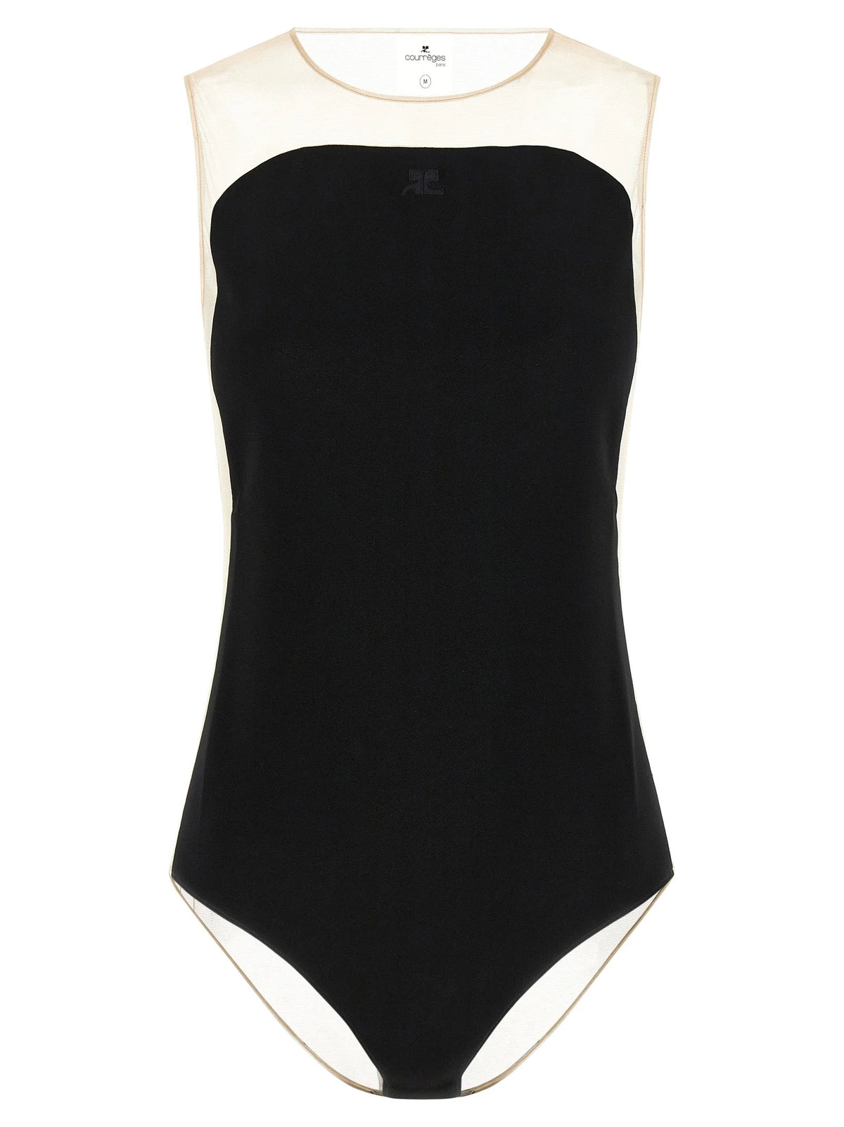 Courrèges Black Polyester Bodysuit - M