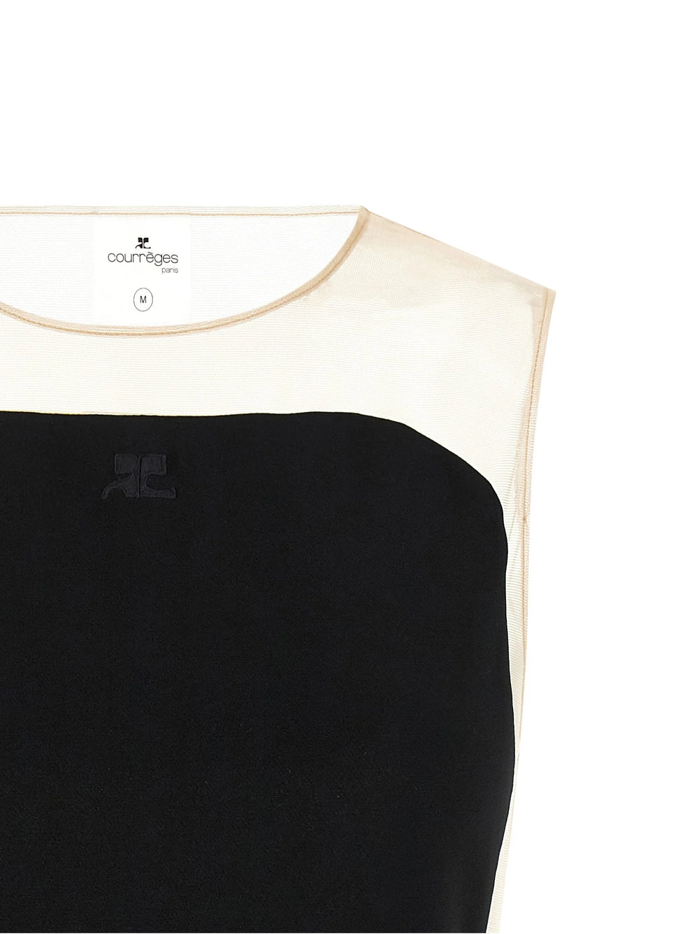 Courrèges Black Polyester Bodysuit - M