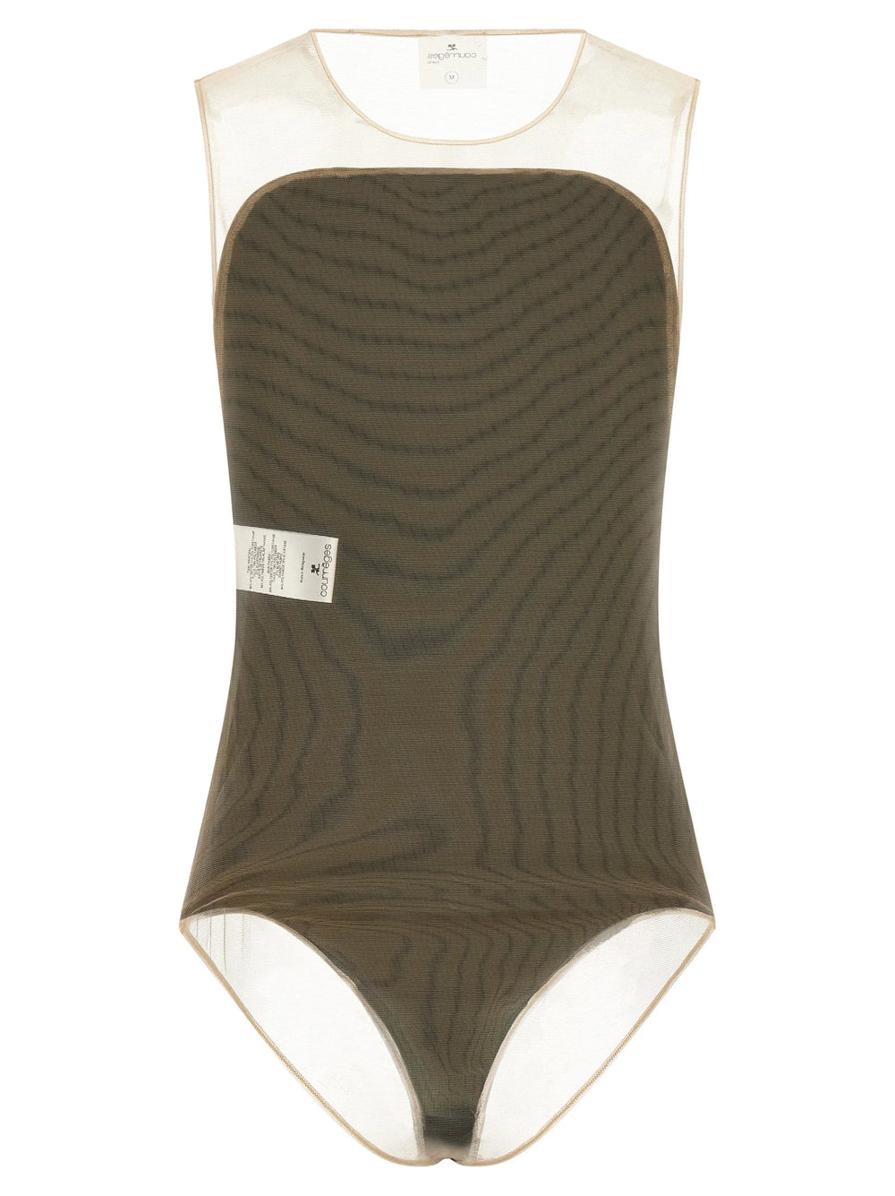 Courrèges Black Polyester Bodysuit - M