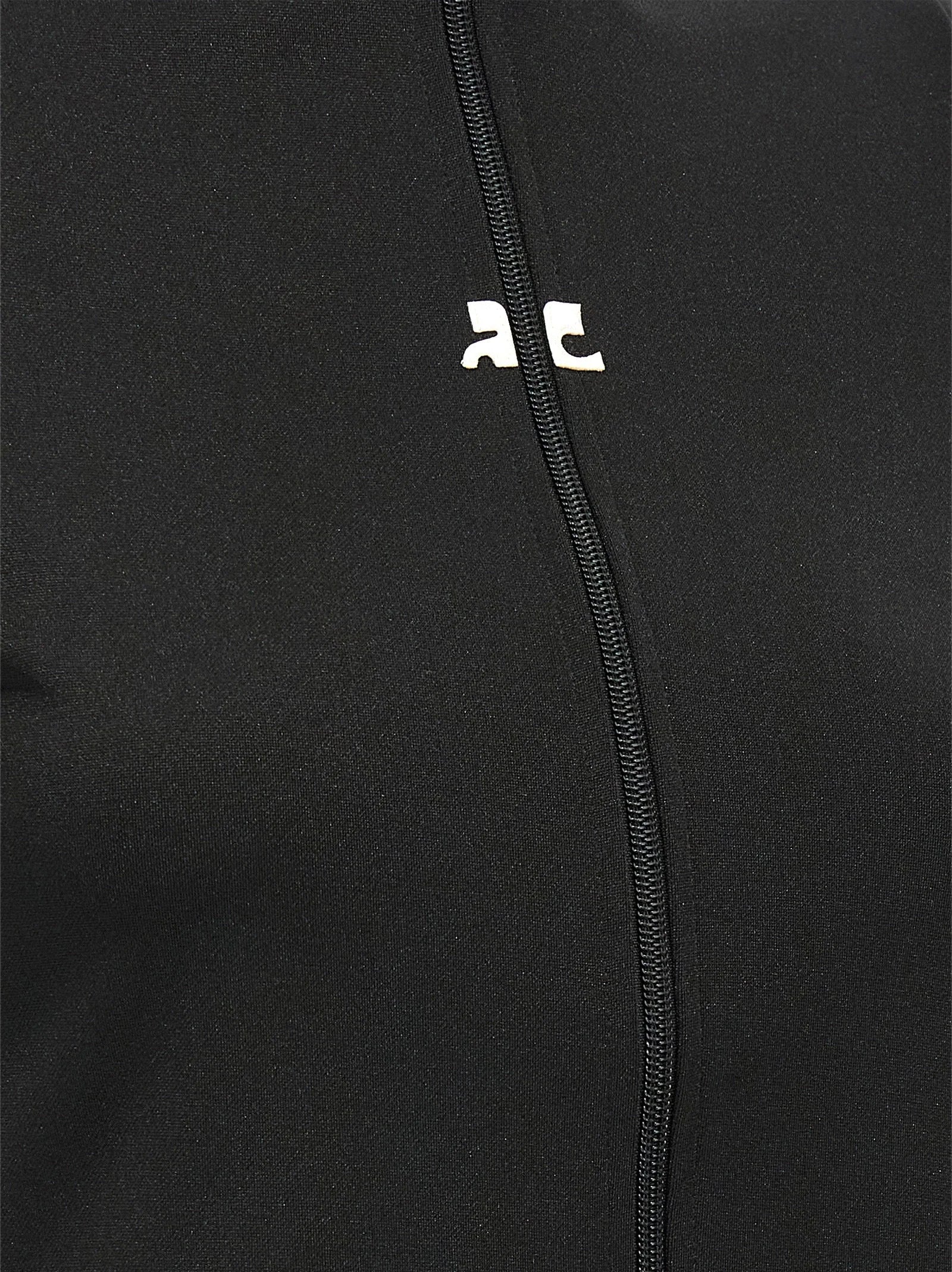 Courrèges Black Polyester Top - XS