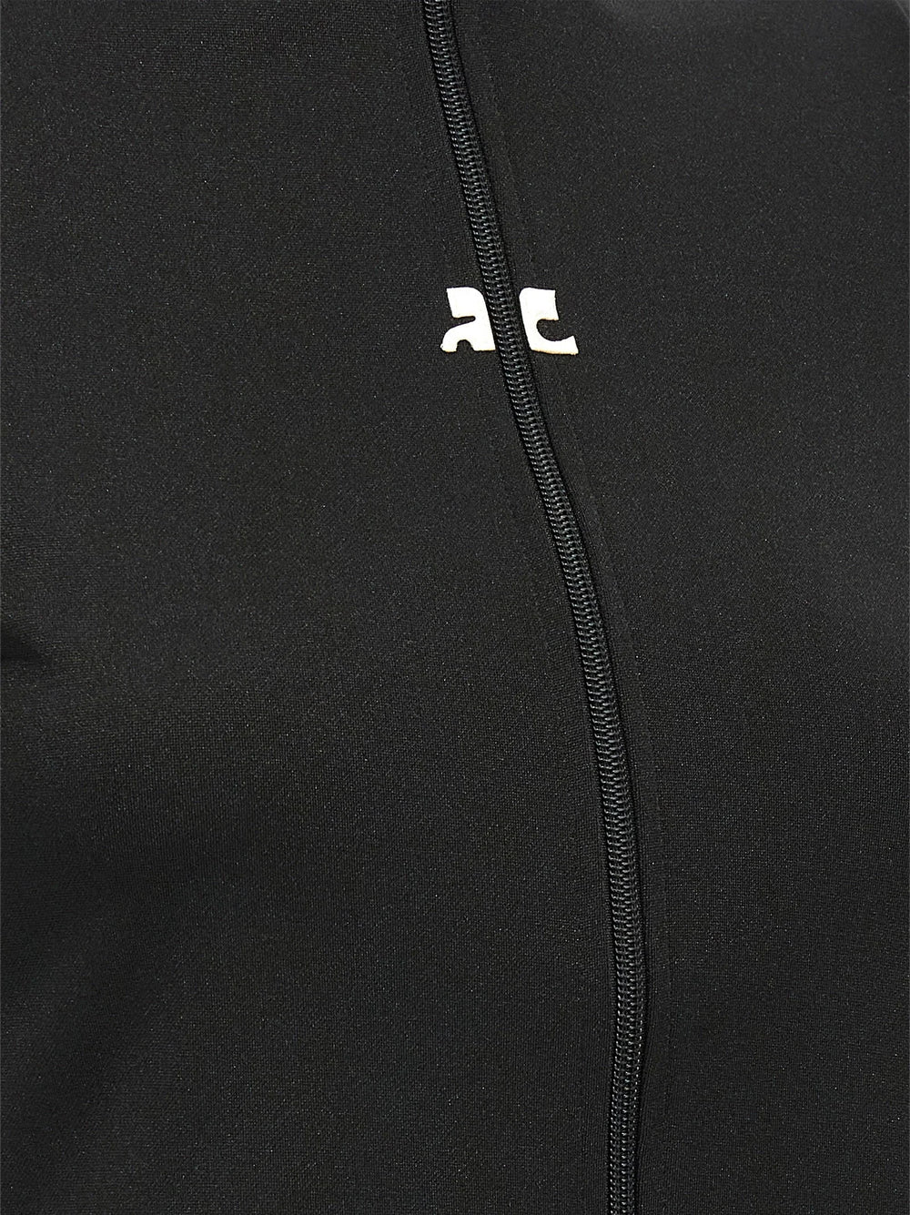 Courrèges Black Polyester Top - XS