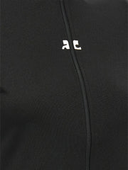 Courrèges Black Polyester Top - XS