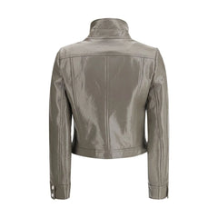 Courrèges Gray Cotton Full-Length Jacket - Coats & Jackets
