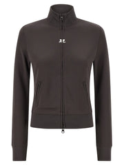 Courrèges Gray Polyester Sweatshirt