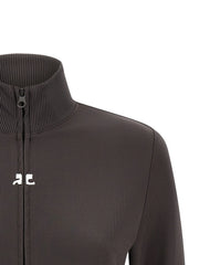 Courrèges Gray Polyester Sweatshirt