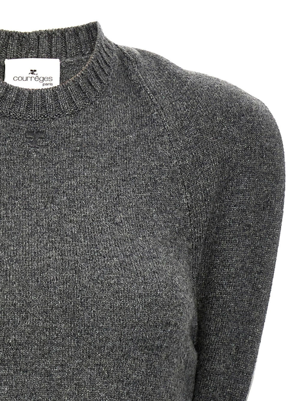 Courrèges Gray Wool Midi Dress