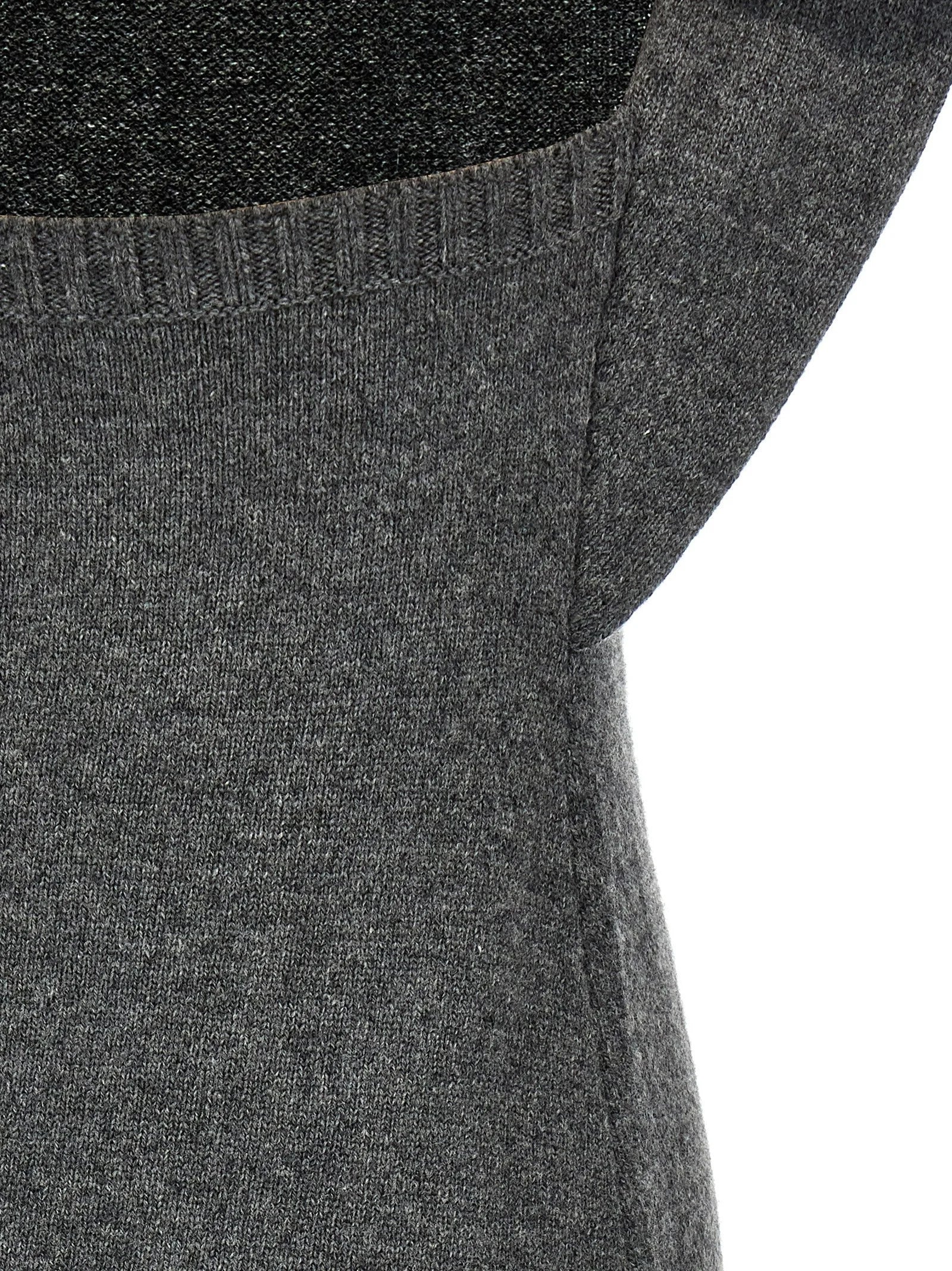 Courrèges Gray Wool Midi Dress