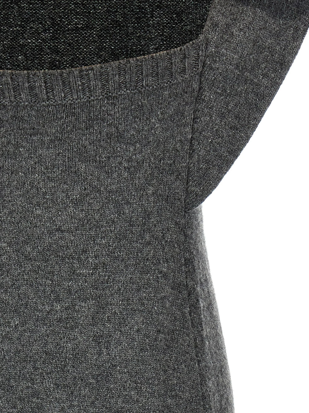 Courrèges Gray Wool Midi Dress