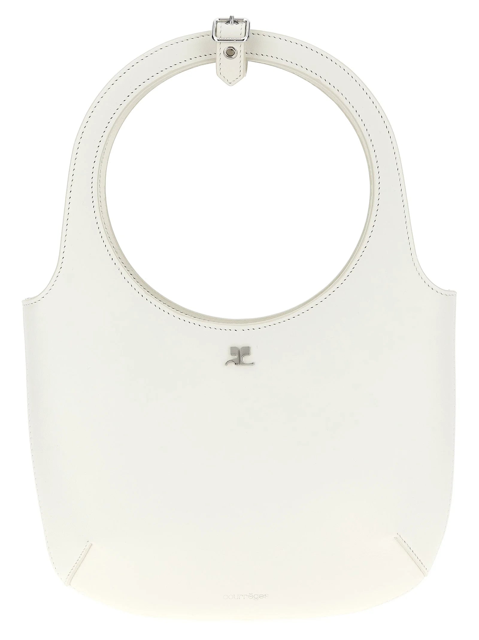Courrèges White Calfskin Handbag