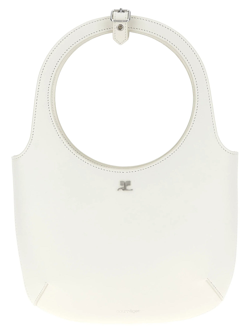Courrèges White Calfskin Handbag