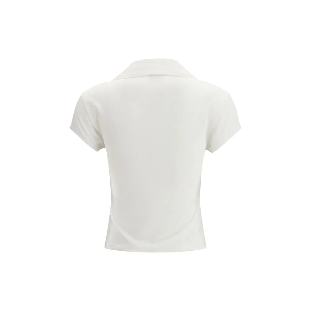 Courrèges White Cotton Polo Shirt