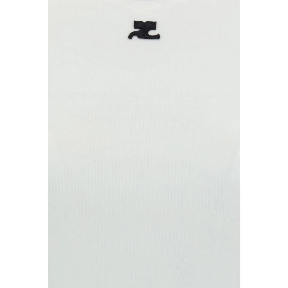 Courrèges White Cotton T-Shirt