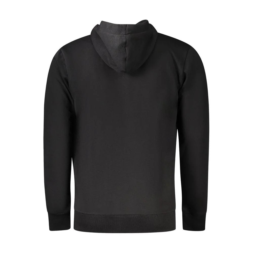 Coveri Moving Black Cotton Men Sweater - XXL