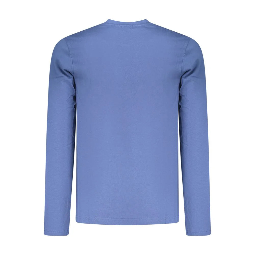 Coveri Moving Blue Cotton Men T-Shirt