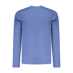 Coveri Moving Blue Cotton Men T-Shirt