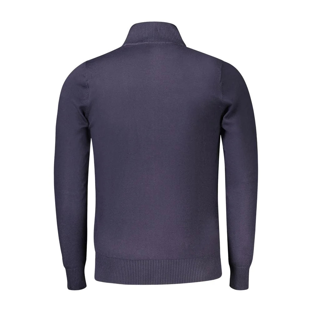 Coveri Moving Blue Viscose Men Sweater - Cardigans