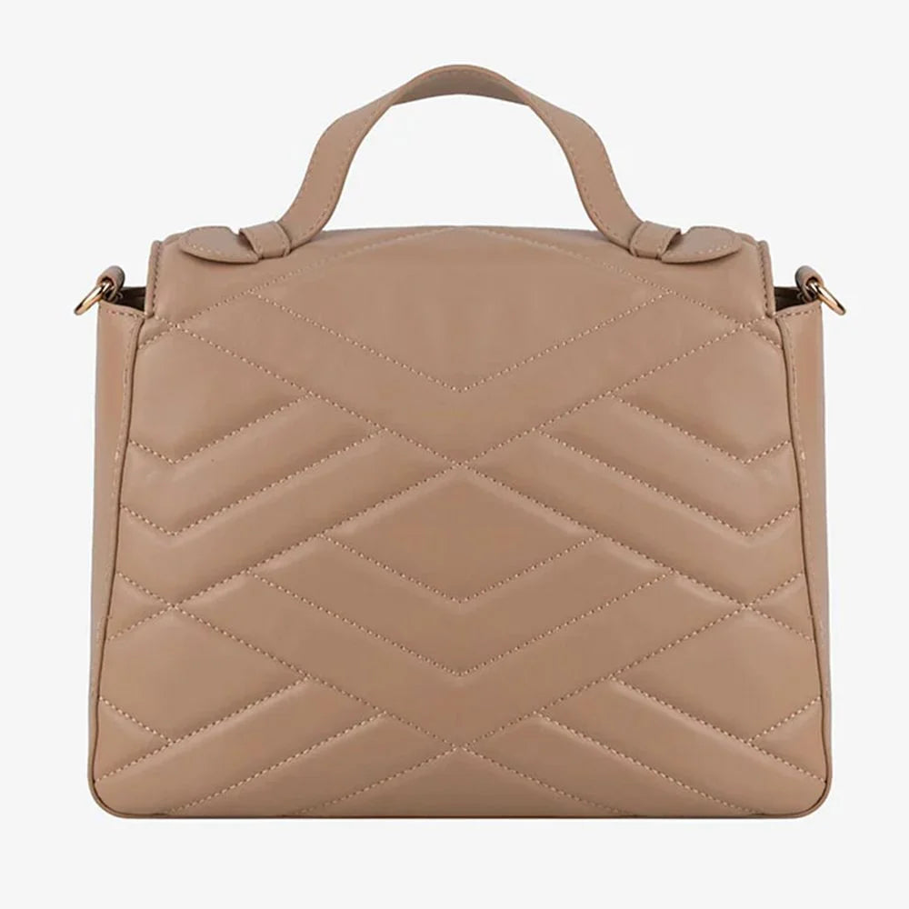 CRISTINAEFFE Beige Artificial Leather Women Crossbody Bag - Cross Body Bags