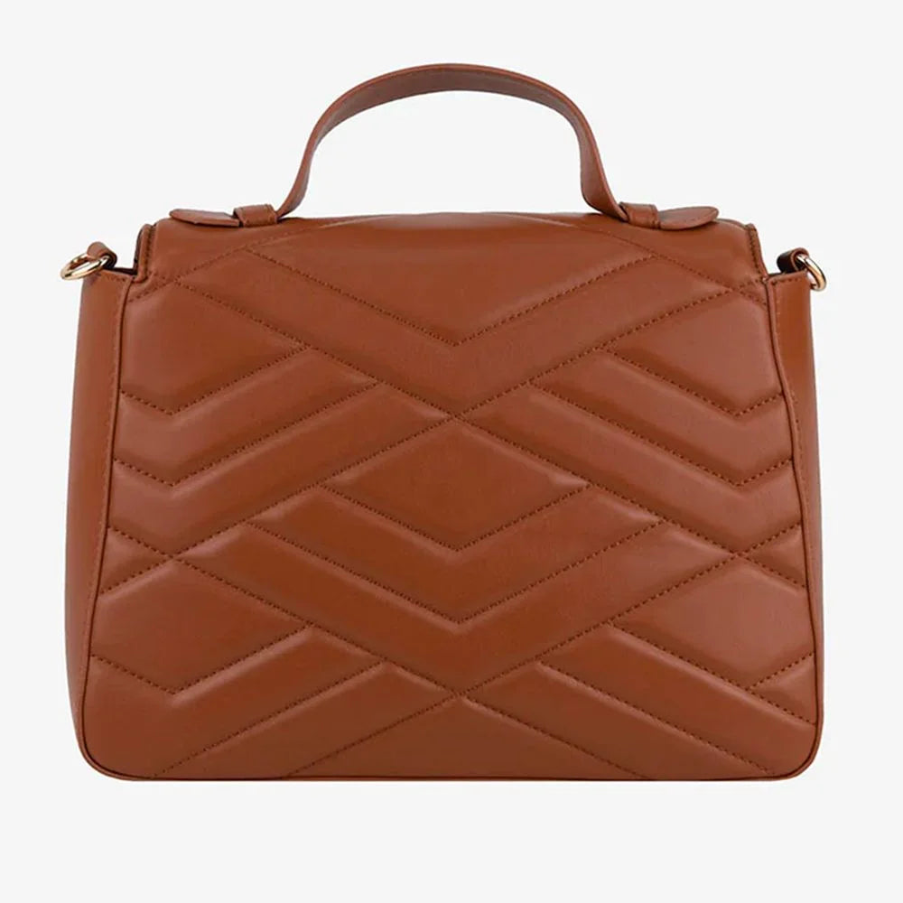 CRISTINAEFFE Brown Artificial Leather Women Crossbody Bag - Cross Body Bags