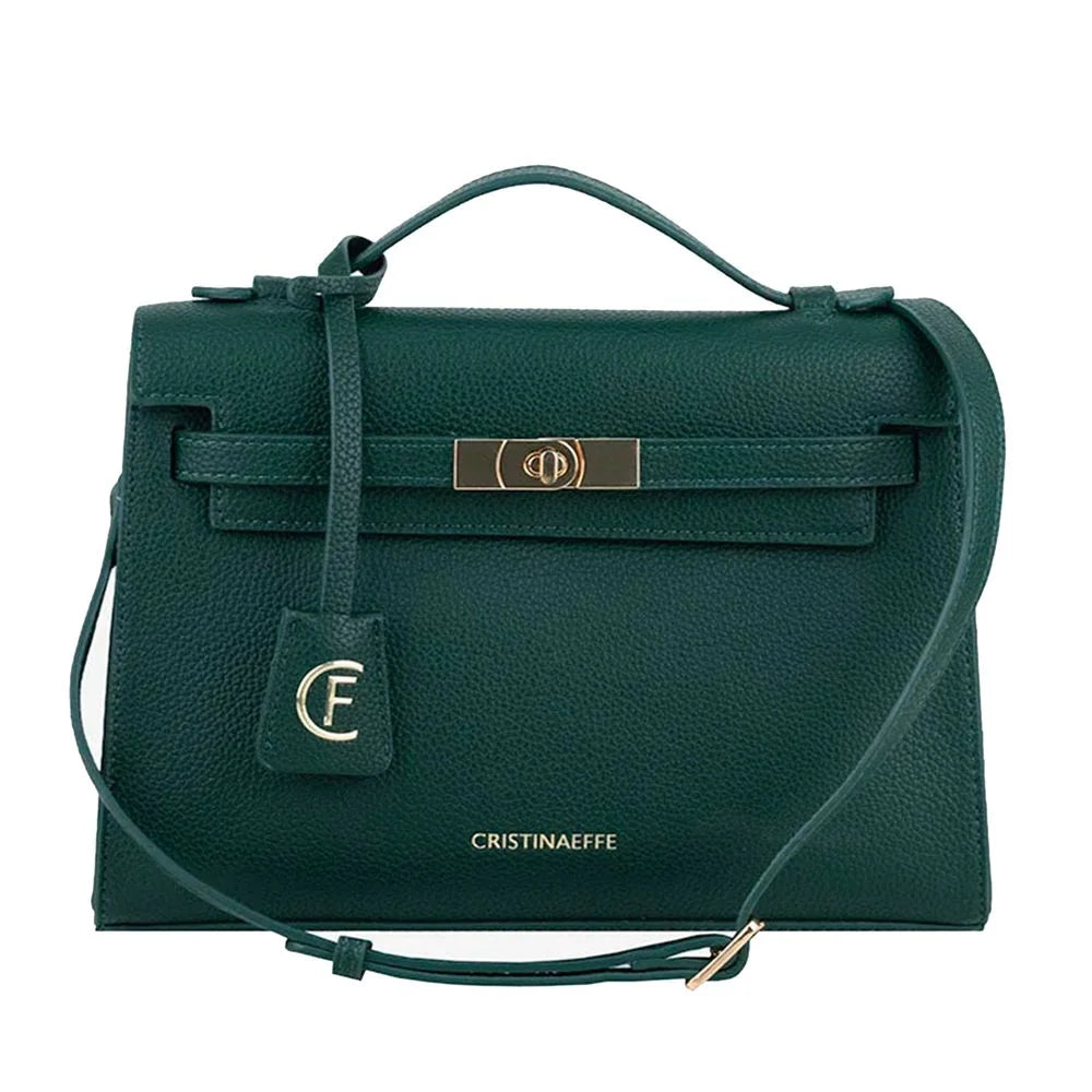 CRISTINAEFFE Green Artificial Leather Women Crossbody Bag - Cross Body Bags