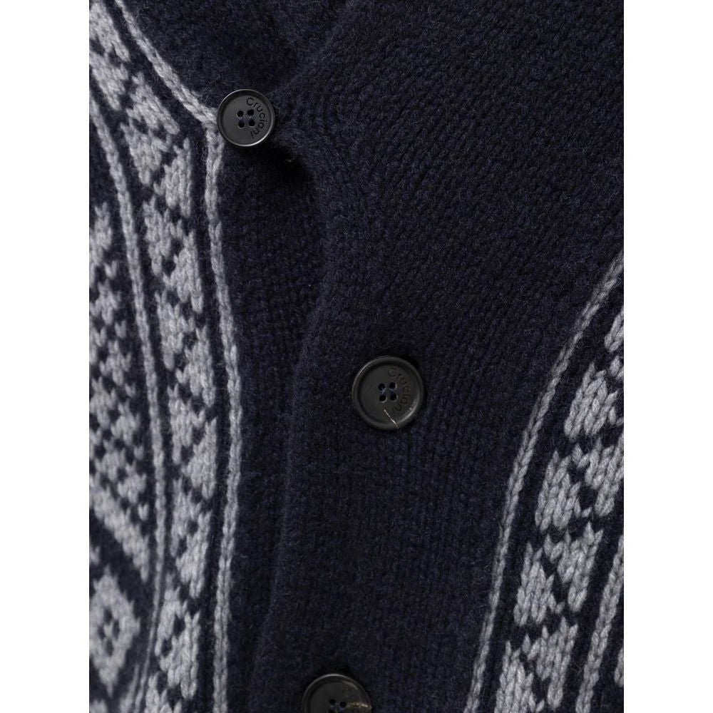 Cruciani Bicolor Cashmere Cardigan - IT58 | 3XL - Cardigans