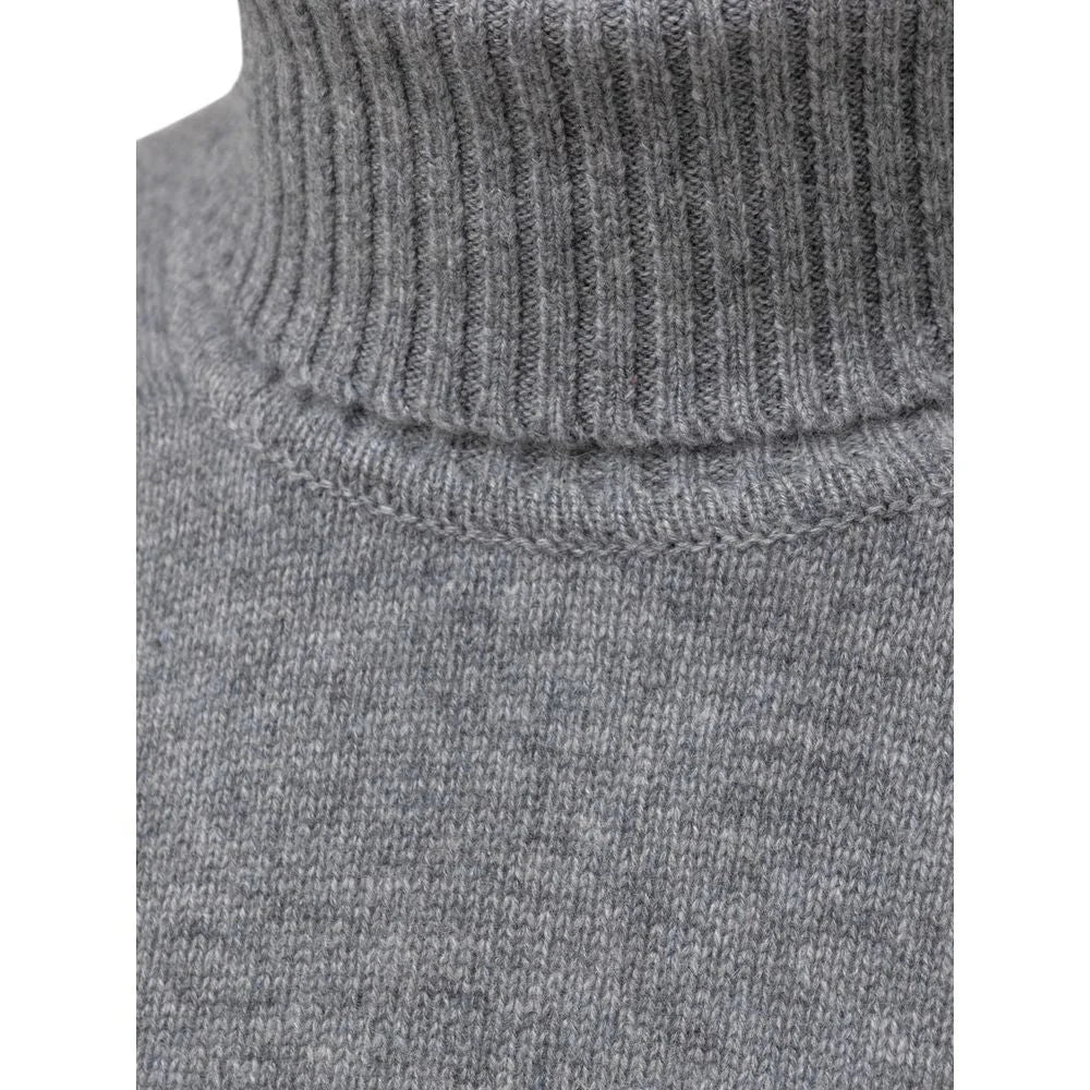 Cruciani Gray Cashmere Turtleneck - IT52 | XL - Sweaters