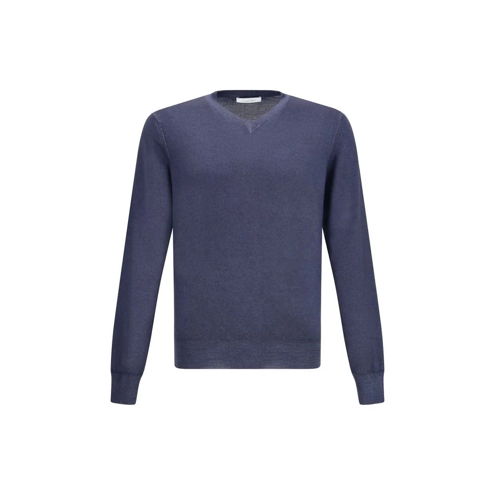 Cruciani Green V-neck Sweater - Sweaters