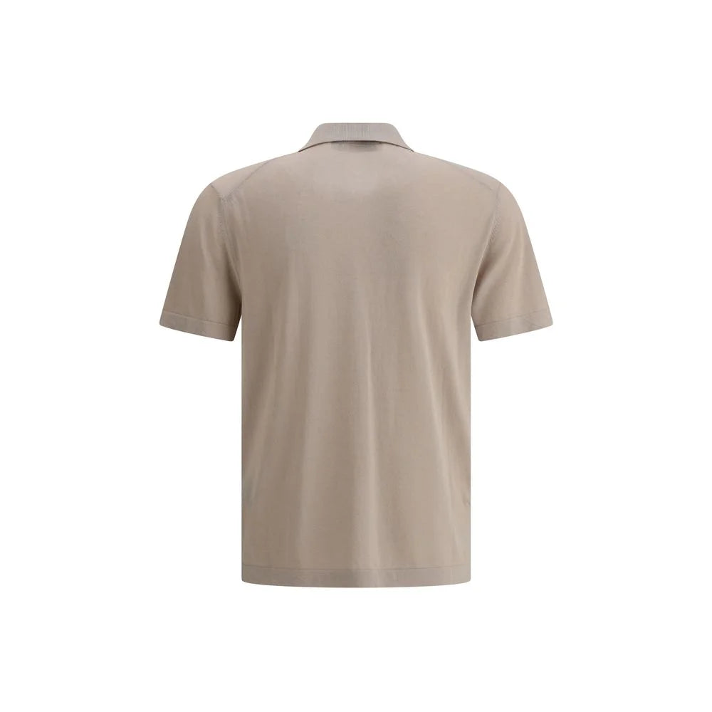Cruna Beige Cotton Polo Shirt - IT54 | XXL