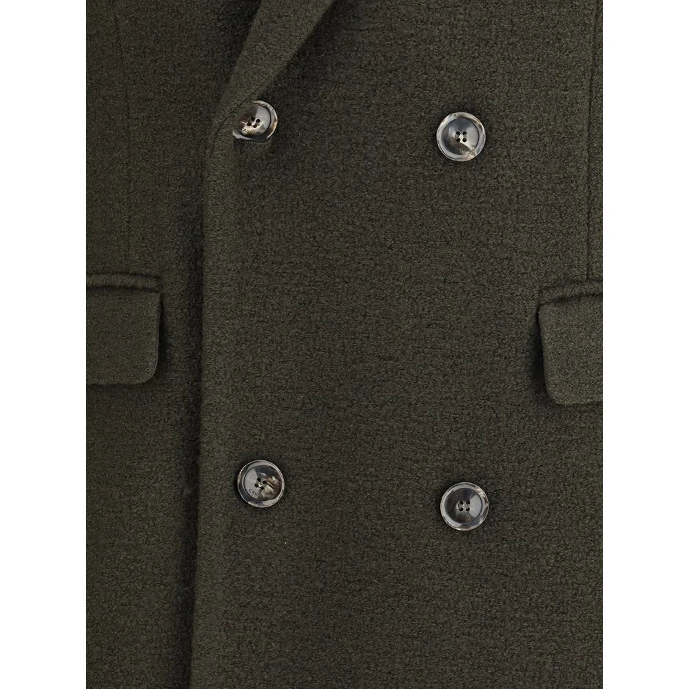 Cruna Bicolor Fleece Wool Coat - IT48 | M