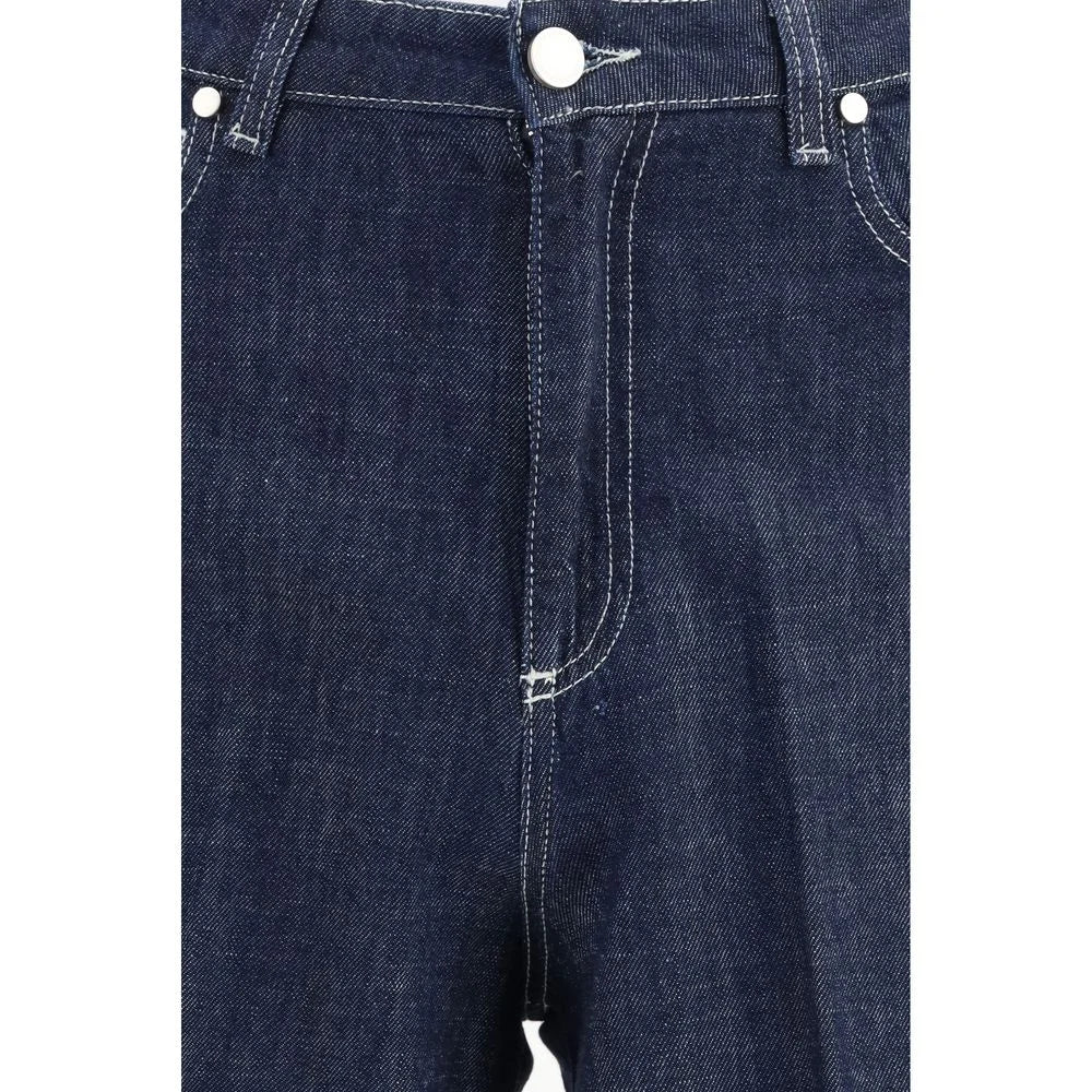 Cruna Blue Cotton Jeans Denim