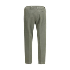 Cruna Green Cotton Casual Pants