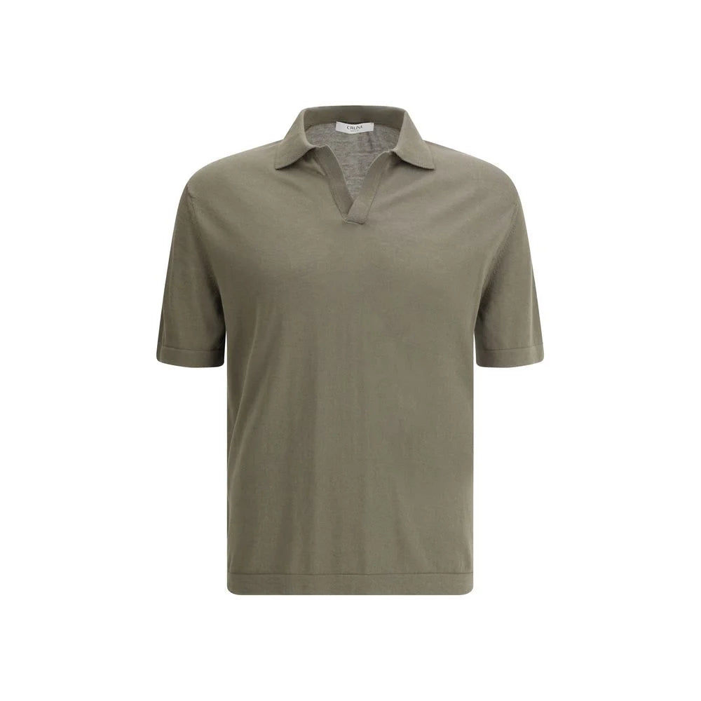 Cruna Green Cotton Polo Shirt - IT54 | XXL