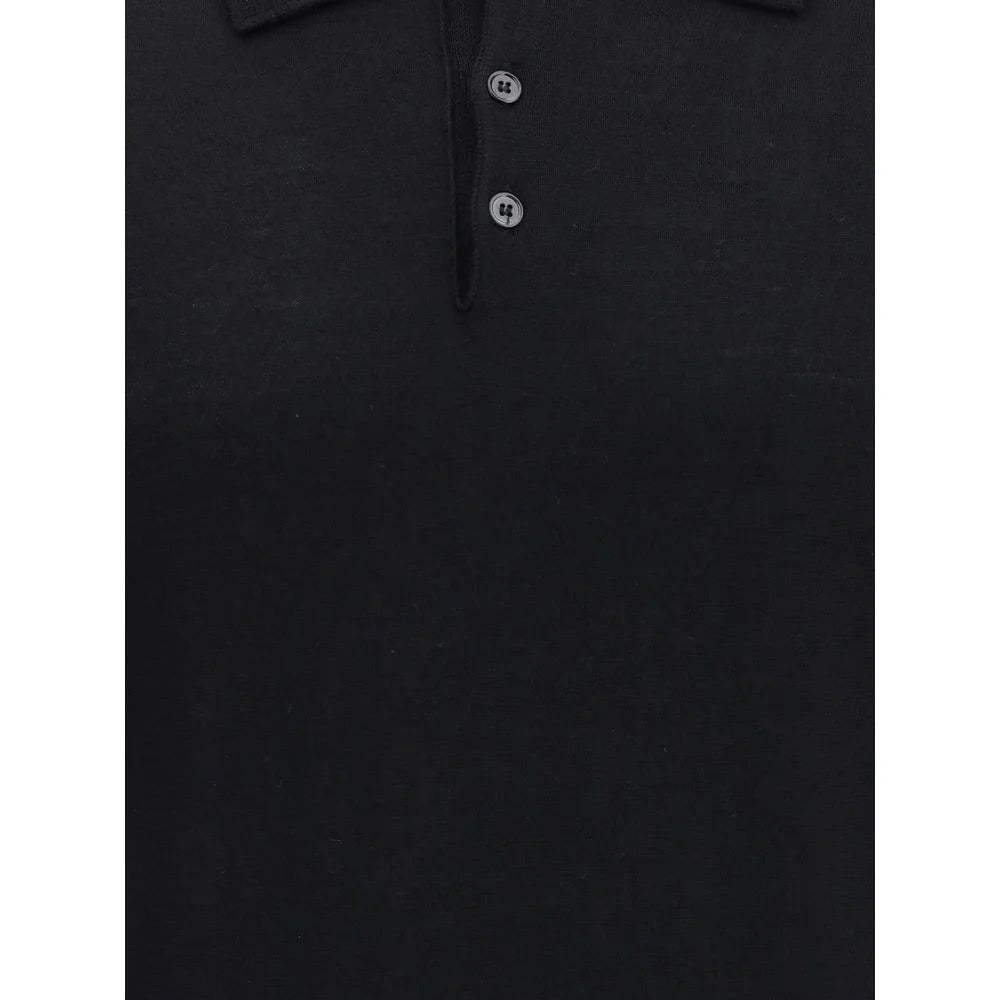 Cruna Knitted Long Sleeved Polo Shirt - Sweaters