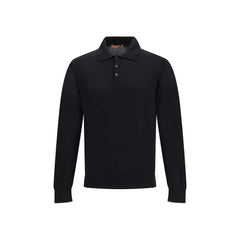 Cruna Knitted Long Sleeved Polo Shirt - Sweaters