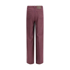 Cruna Purple Tencel Relaxed Fit Jeans