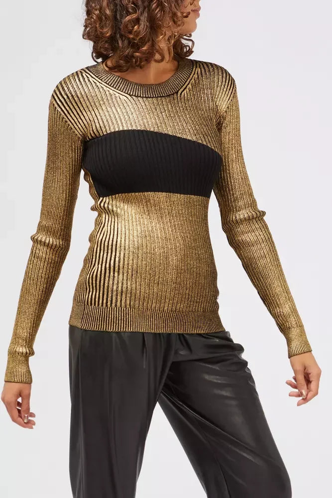 Custo Barcelona Gold Wool Women Sweater - Sweaters