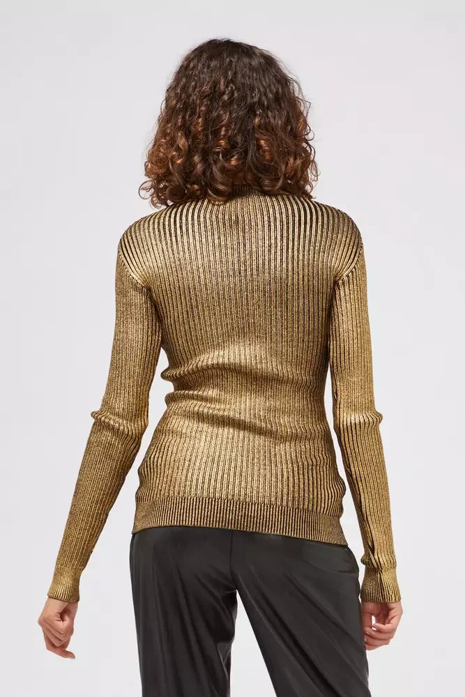 Custo Barcelona Gold Wool Women Sweater - Sweaters