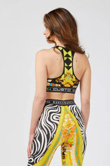 Custo Barcelona Yellow Polyamide Women Top - Sports Bras